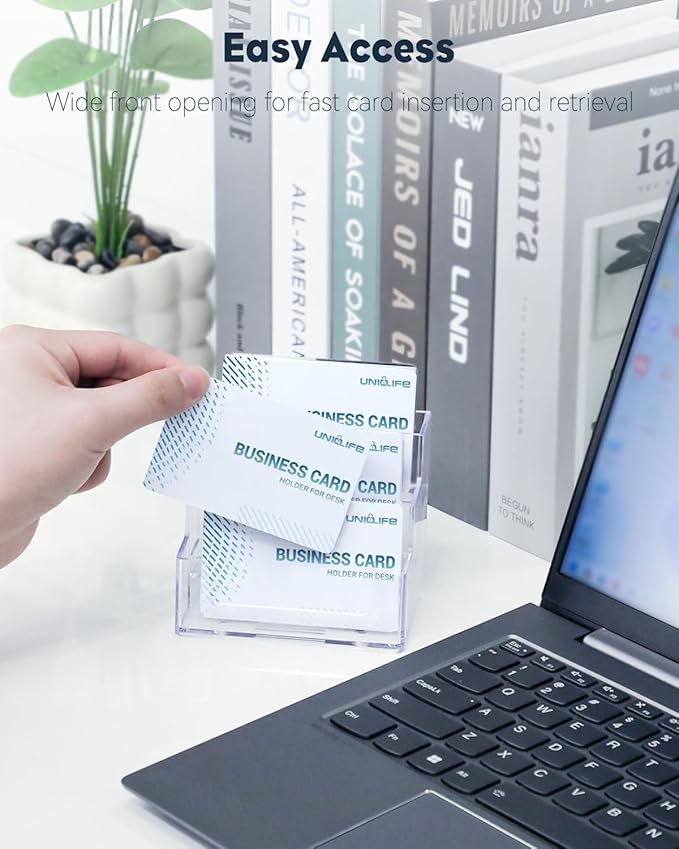 Uniclife Acrylic Business Card Holder - Image 5