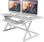 Rocelco 46" Large Height Adjustable Standing Desk Converter - Image 4