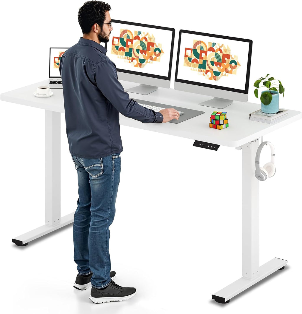 SANODESK Electric Standing Desk 60 x 24 Inches Whole-Piece Desktop Height