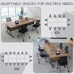 Folding Conference Table 4ft 5ft, Foldable Office Meeting Desk - Image 6