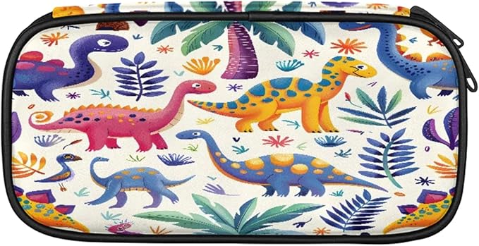 Pardick Pencil Case，Dinosaurs Cute Big Capacity Pencil Pouch Coin Pouch - Image 2