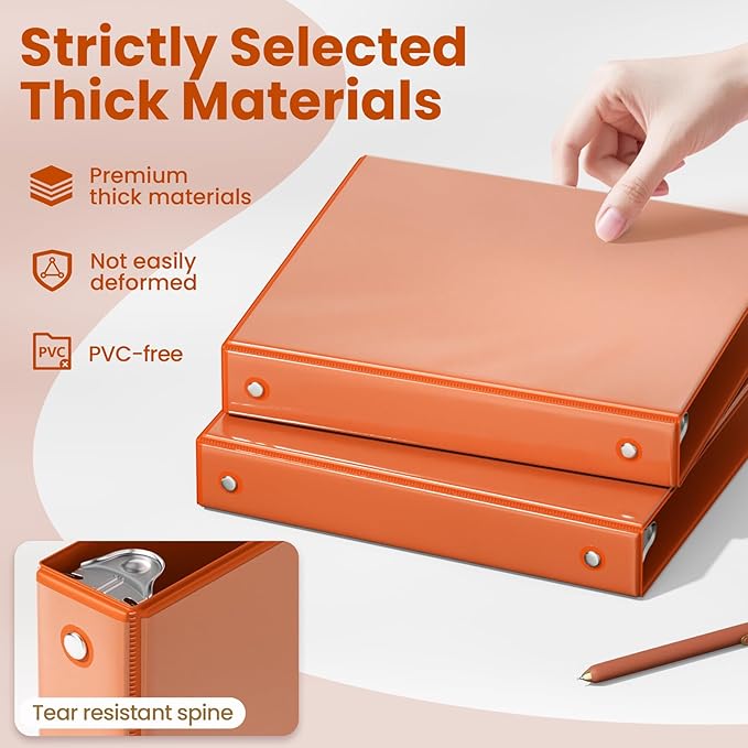 SUNEE 3 Ring Binder 1 Inch 1 Pack - Image 4