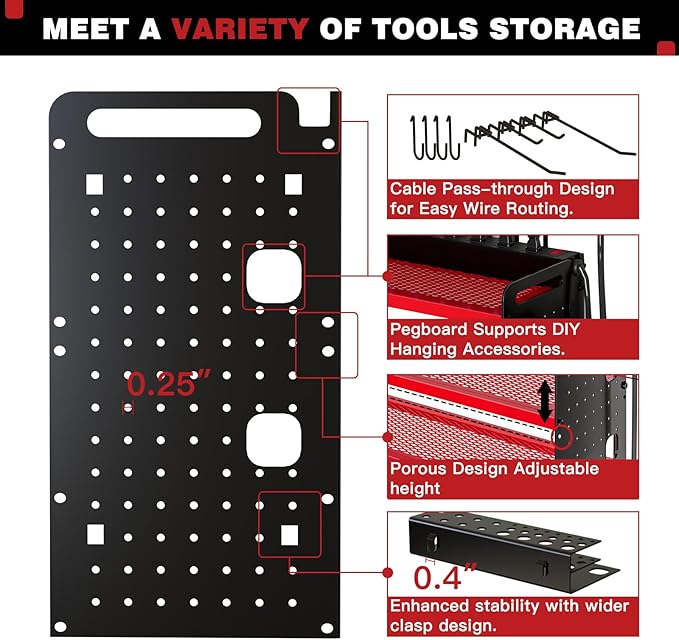 NattyDot Power Tool Organizer Wall Mount - Image 6