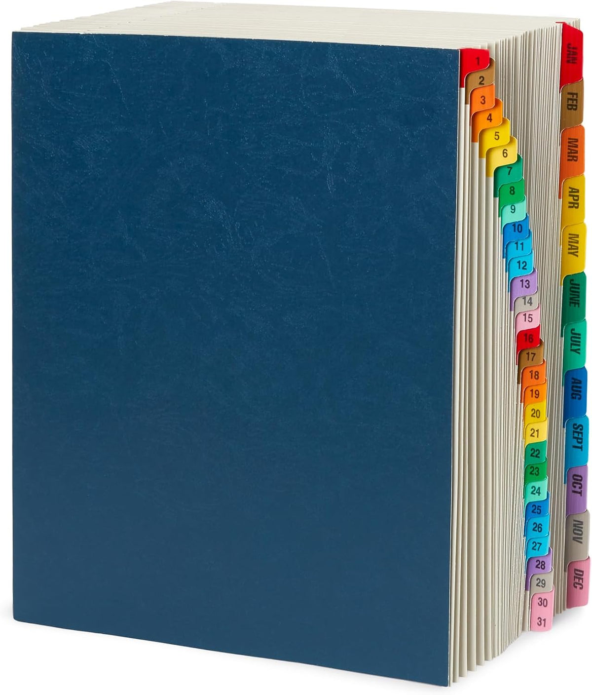 Blue Summit Supplies Desk File Sorter, Letter, 1-31 & Jan-Dec Tabs, Blue