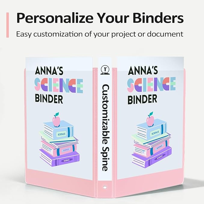 BinderX Extra Durable 3 Ring Binder, Round Ring 2 Inch Binders, Fits 450 Sheets - Image 5
