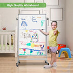 Rolling Whiteboard on Wheels, 32x48 Inches Double-Sided Magnetic Dry Erase Board - Image 5