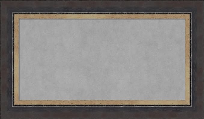 Amanti Art Black Framed Magnetic Board 17x29 Small Vision Board by AmantiArt