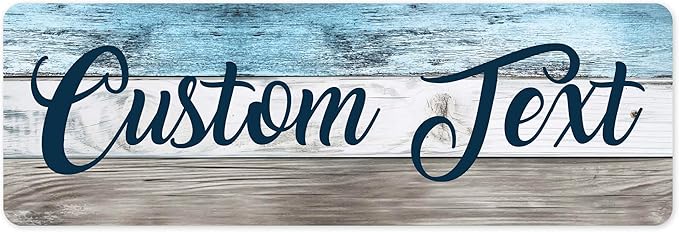 Custom Sign, Custom Street Sign, 11 Font Colors, 13 Font Styles, 4 Hole Options by MySignCenter