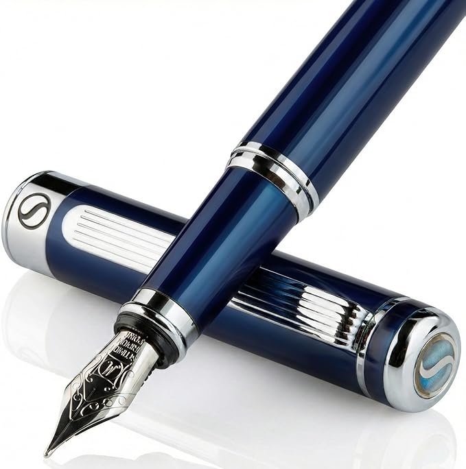 Scriveiner Midnight Blue Fountain Pen by Scriveiner