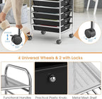 GLACER 10 Drawers Rolling Cart, Storage Cart - Image 4