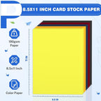 Colored Cardstock 8.5 x 11, 200 Sheets Heavyweight Cover Cardstock Printer - Image 2