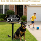 Private Property No Trespassing Sign - Image 2