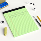 AILZFEI Colored Legal Pads 8.5 x 11 Note Pads 8.5x11 inch, Wide Ruled Clear - Image 7