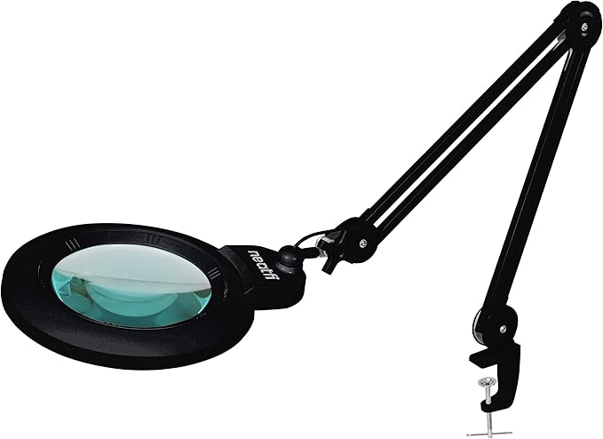 Neatfi XL Bifocal LED Magnifying Lamp, 7-Inch Acrylic Lens, 5D/20D Magnification by Neatfi