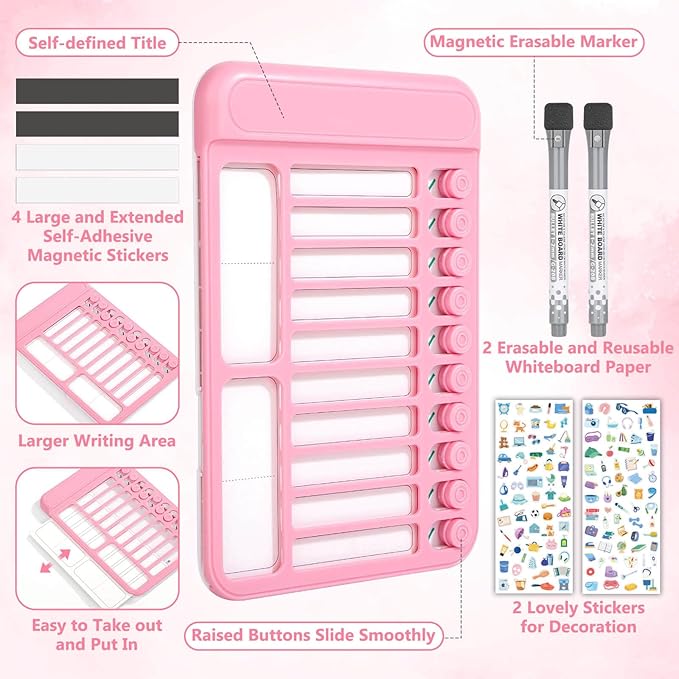Audab 2Pcs Dry Erase Chore Chart - Image 3