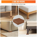 shouwuhho Furniture Risers, 4 Pack Bed Risers - Image 3
