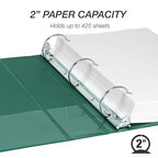 Samsill 2 Inch 3 Ring Binder, Made in USA, Economy Round Ring, 425 Sheet - Image 3