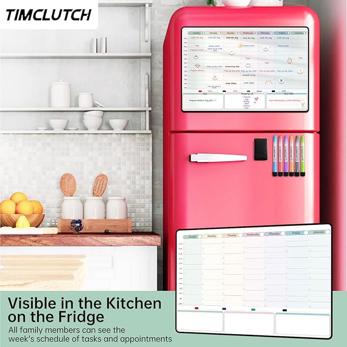 Magnetic Dry Erase Weekly Planner - Image 2