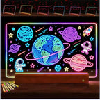 ARAGIT LED Drawing Board for Kids & Adults, Rechargeable Led Note Boards - Image 2