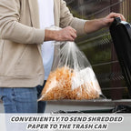 YooNotee 200 Pcs Shredder Bags Large Gallon Size Paper Shredder Bags - Image 6