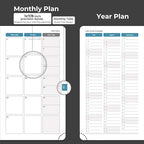 IN-LUXPRO Planner 2026 Daily Weekly and Monthly, 6.5"x3.75", 12 Months Spiral - Image 4