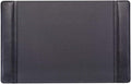 Dacasso Black Leather 22" x 14" Side Rails Desk Pad by Dacasso