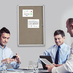BEST BOARD Enclosed Bulletin Board Lockable Display Case Message Board - Image 8