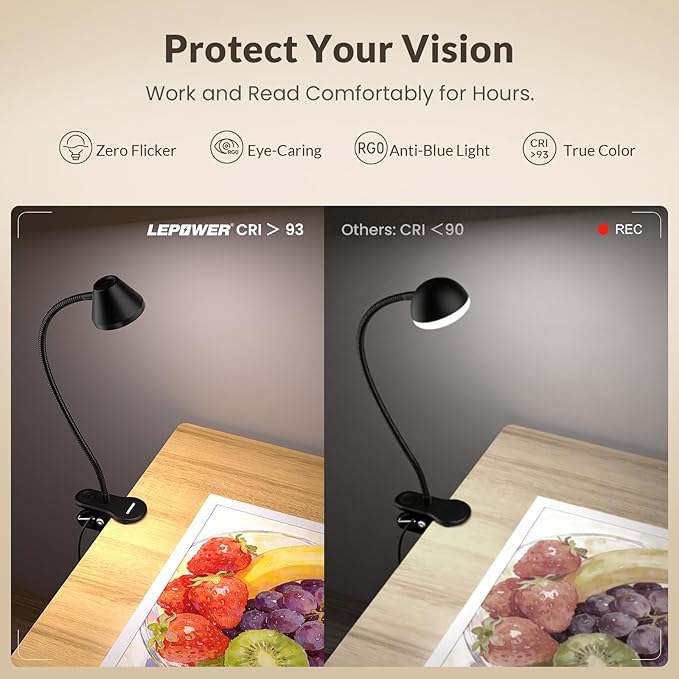 LEPOWER Clip on Light, Reading Lights - Image 5