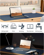 YSAGi Leather Desk Protector, Office Mat, Large Mouse Mat, Non-Slip PU Leather - Image 7