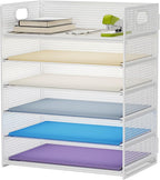 Marbrasse 6 Tier Paper Organizer Letter Tray by Marbrasse