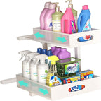 Beleeb Under Sink Organizer, Extra-Wide Upgrade, 1 Pack 2 Tier Metal Slide Out by Beleeb