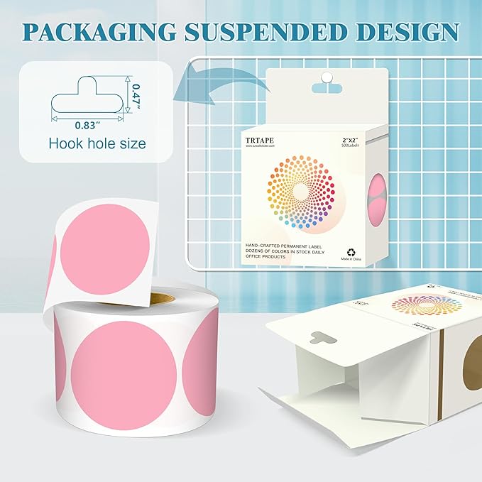 2 Inch Round Color Coding Labels - Image 3