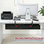 Under Desk Cable Management Tray, Clamp/Screw Mount Desk Cable Management - Image 7
