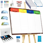 pmxboard Full Magnetic Agile Board Kit. Kanban Board, Scrum Board, Dry Erase