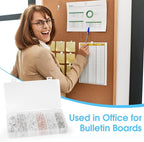 290 Pcs Push Pins, 6 Style Thumb Tacks Set - Image 6