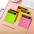Phone Message Sticky Notes Phone Memo Pads, 6 Pads Lined Sticky Notes Pads - Image 3