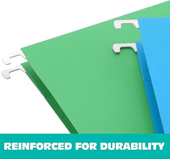 HERKKA Extra Capacity Legal Size Hanging File Folders, 30 Pack Reinforced Legal - Image 3