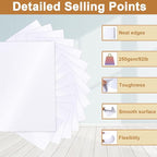 Silunkia 28 Sheets White Shimmer Cardstock 8.5 x 11 Printer Paper, 92lb - Image 3
