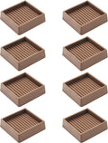 2.5X2.5 Rubber Caster Cups, Non Slip Furniture Pads, Anti-Slip Gripper by VOCOMO