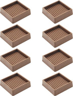 2.5X2.5 Rubber Caster Cups, Non Slip Furniture Pads, Anti-Slip Gripper by VOCOMO