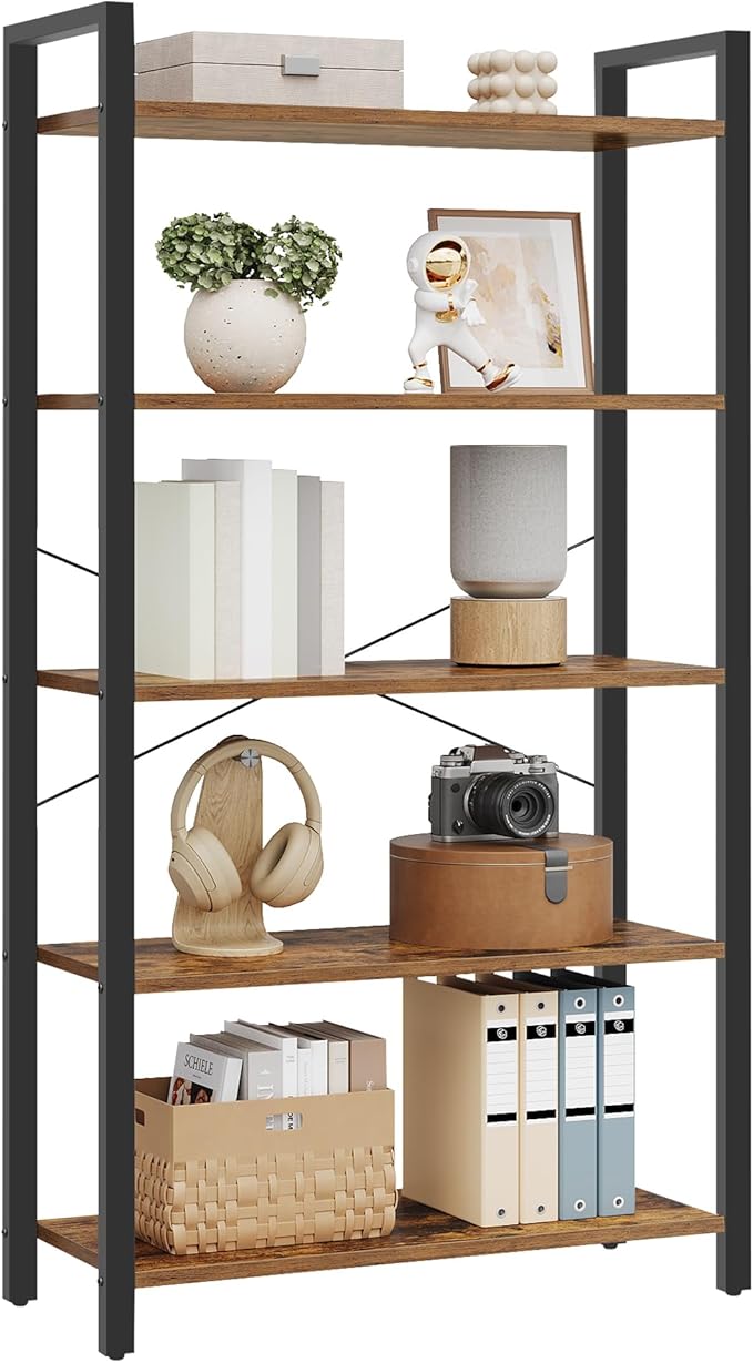 VASAGLE 5-Tier Bookshelf, Bookcase by VASAGLEbySONGMICSHOME