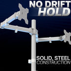 VIVO Dual Ultrawide Monitor Desk Mount, Heavy Duty Fully Adjustable Steel Stand - Image 8