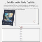 Fuxi Watercolor Notebook 8.5" x 11", 140 lb Cold Press Watercolor Paper - Image 4