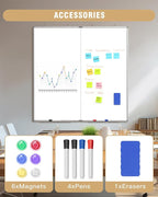 48"X 48" Large Magnetic Dry Erase Whiteboard, Removable Wall Hanging Board - Image 5