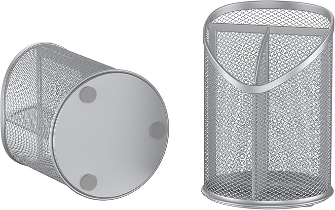 Delifox 2 Pack Pen Holder Mesh Round Pencil - Image 3