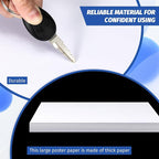 Gersoniel 100 Pcs Printer Paper 11 x 17 Inch Copy Paper 52 lb Glossy Paper - Image 4