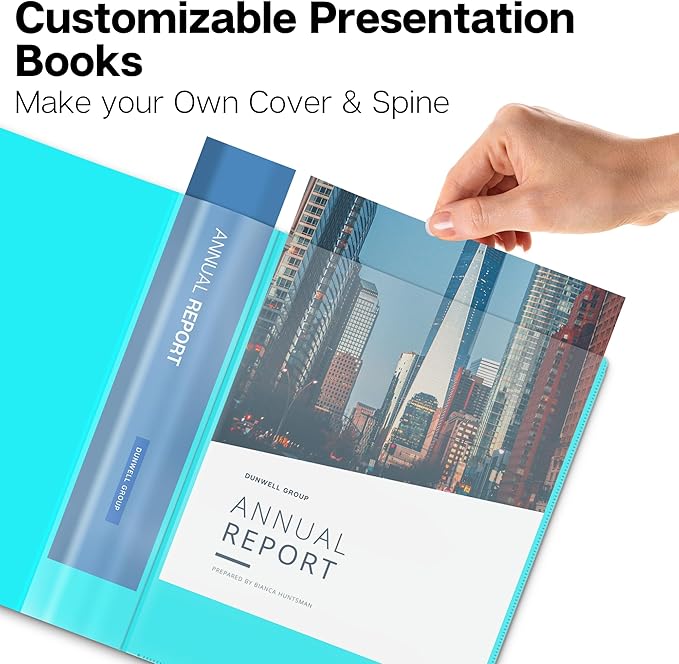 Dunwell Presentation Binder 48-Pocket, Displays 96 Pages, 8.5x11 Portfolio - Image 2
