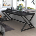 lvb 78.7" black computer desk, large industrial pc, package contents