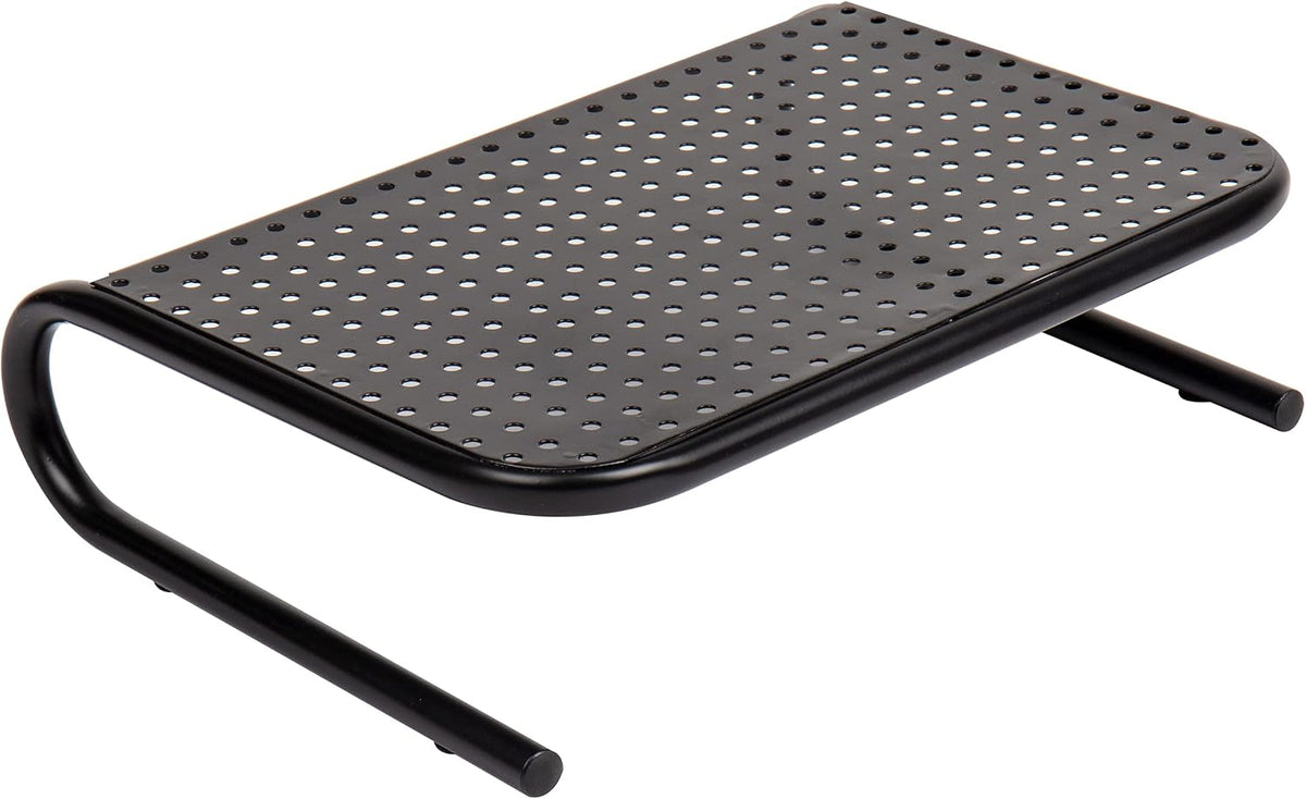 Mind Reader Monitor Stand, Ventilated Laptop Riser, Desktop Organizer, Metal,...