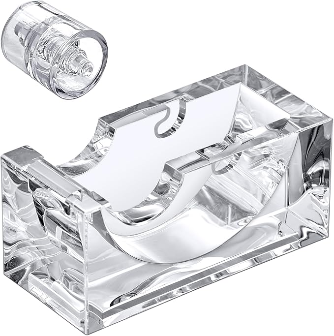 Amazing Abby - Tanya - Acrylic Tape Dispenser, Plastic Label Roll Holder - Image 4
